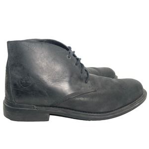 Timberland Boots Mens Sz 13 Black Ankle Lace Up Leather Work Chukka Comfort